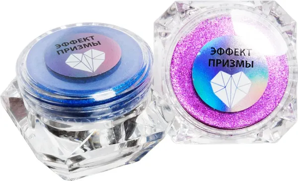 Изображение товара Втирка для ногтей IRISK Пигмент Эффект призмы в баночке тон 001