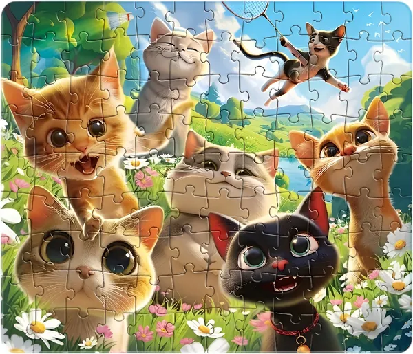 Изображение товара Пазл Puzzle Time Милые котики / 10830234 (108эл)