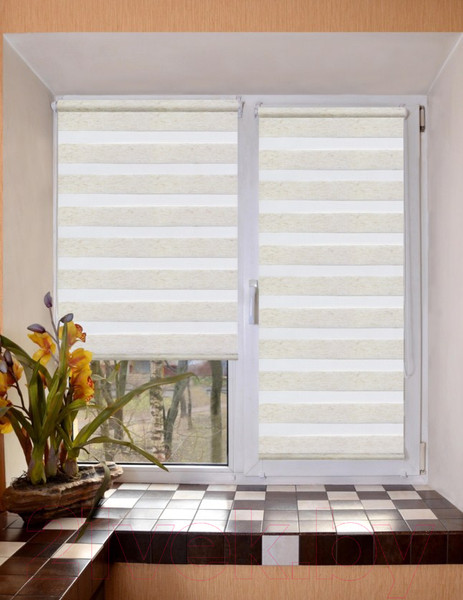 Изображение товара Рулонная штора Lm Decor Грация ДН LB 10-09 200x185 (белый лен)