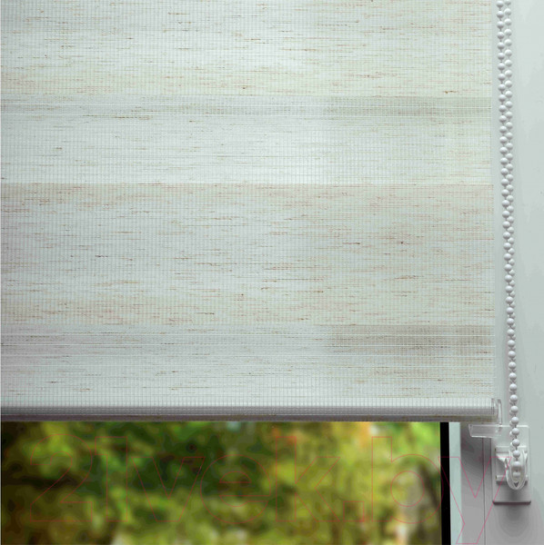 Изображение товара Рулонная штора Lm Decor Грация ДН LB 10-09 200x185 (белый лен)