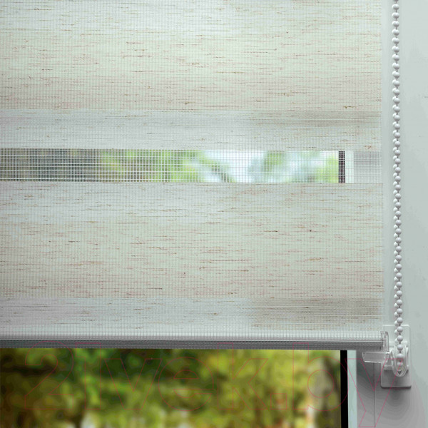 Изображение товара Рулонная штора Lm Decor Грация ДН LB 10-09 200x185 (белый лен)