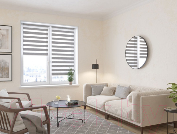 Изображение товара Рулонная штора Lm Decor Фьюжн ДН LB 20-06 200x185 (серый)