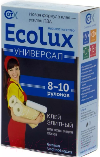 Изображение товара Клей для обоев Ecolux Универсал (250г)