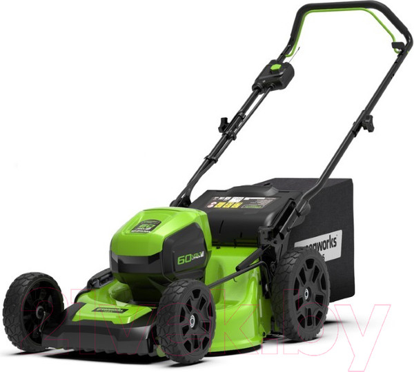 Изображение товара Газонокосилка аккумуляторная Greenworks GD60LM46HP бесщеточная 60V 46см / 2502807 (без АКБ и ЗУ)
