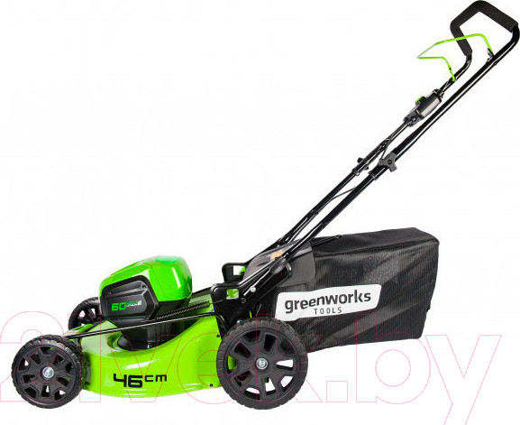 Изображение товара Газонокосилка аккумуляторная Greenworks GD60LM46HP бесщеточная 60V 46см / 2502807 (без АКБ и ЗУ)