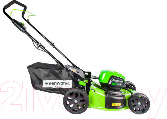 Изображение товара Газонокосилка аккумуляторная Greenworks GD60LM46HP бесщеточная 60V 46см / 2502807 (без АКБ и ЗУ)