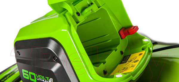 Изображение товара Газонокосилка аккумуляторная Greenworks GD60LM46SP самоходная, бесщеточная 60V 46см /  2502907UB (с АКБ 4Ач и ЗУ)