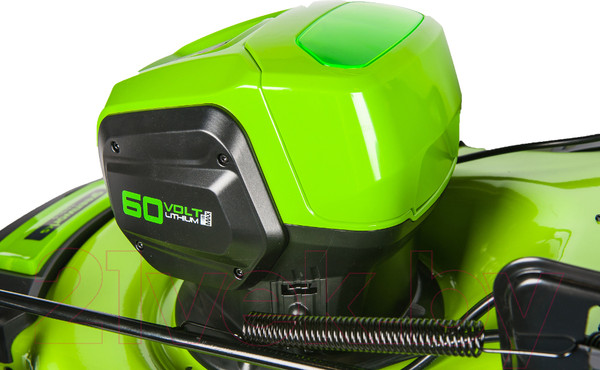 Изображение товара Газонокосилка аккумуляторная Greenworks GD60LM46SP самоходная, бесщеточная 60V 46см /  2502907UB (с АКБ 4Ач и ЗУ)