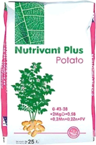Изображение товара Удобрение ICL Fertilizers Нутривант Плюс Картофель 0-43-28 (25кг)