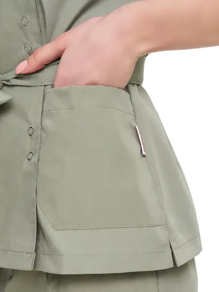 Изображение товара Костюм рабочий УРСУС Юмелия ТОР6028-2М (зеленый воск, 56-58/158-164)