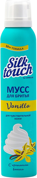 Пена для бритья Carelax Silk Touch Vanilla Мусс (200мл) — фото 3