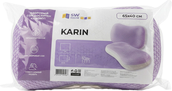 Изображение товара Подушка для сна Swed house Karin 53.01.8718 (фиолетовый)