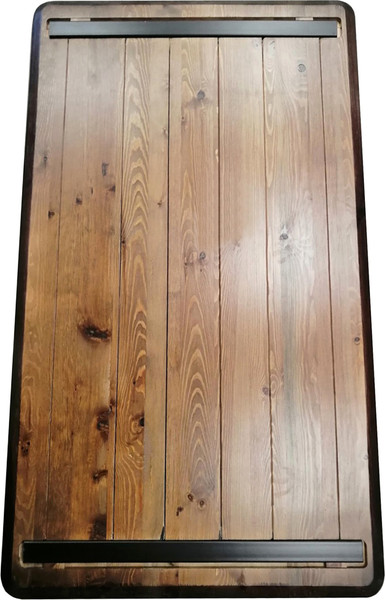 Изображение товара Столешница для стола Ergosmart Массив прямой край 1200х600х27 (дуб мореный)