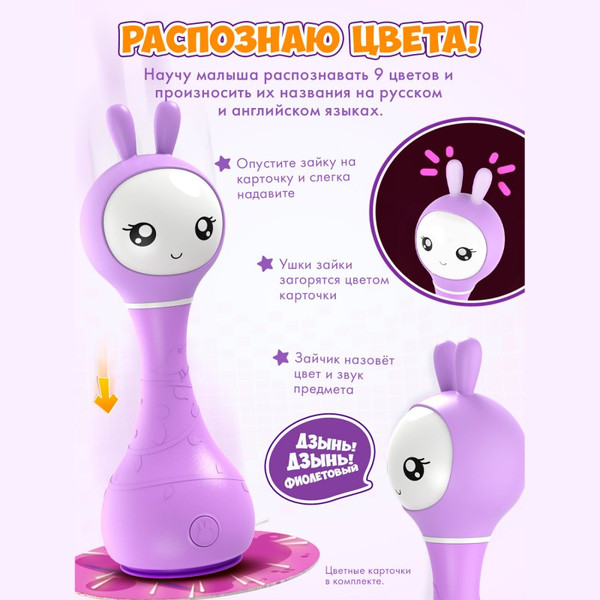 Изображение товара Интерактивная игрушка Alilo Умный зайка R1 / 60402 (синий)