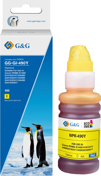 Изображение товара Контейнер с чернилами G&G GG-GI-490Y