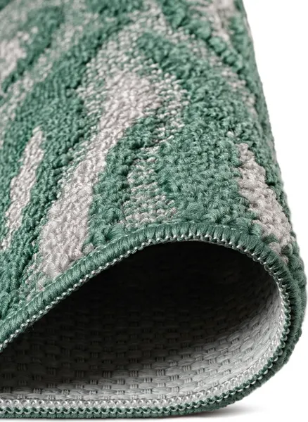 Изображение товара Набор ковриков для ванной и туалета Shahintex Цветы 50x80/50x50 (зеленый)