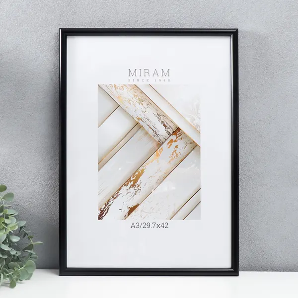 Изображение товара Рамка Мирам 29.7x42 / 7786714 (черный)