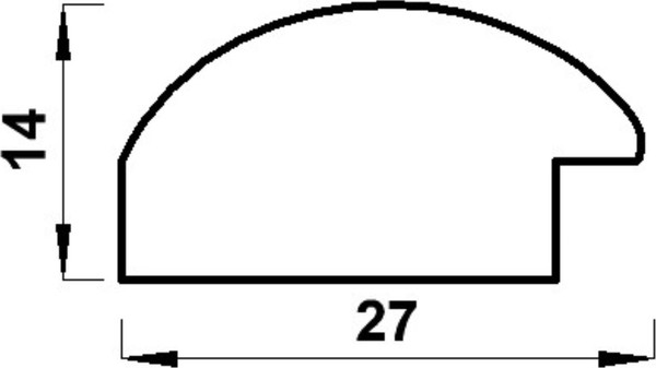 Изображение товара Рамка Мирам 50x70 / 6893925 (серебристый)