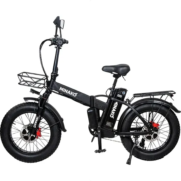 Изображение товара Электровелосипед Minako F10 Dual (черный, разобранный, в коробке)