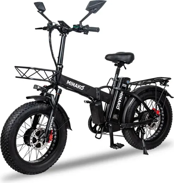 Изображение товара Электровелосипед Minako F10 Dual (черный, разобранный, в коробке)