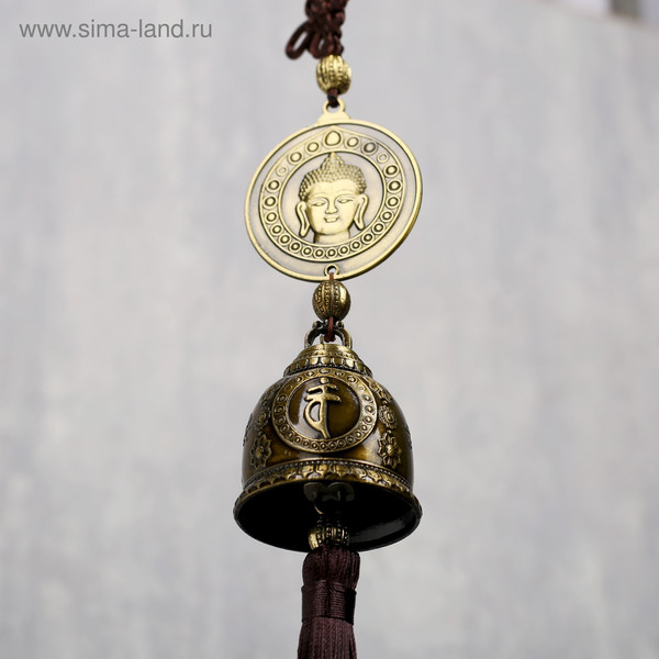 Изображение товара Колокольчик музыкальный Sima-Land Монета с буддой 4293762