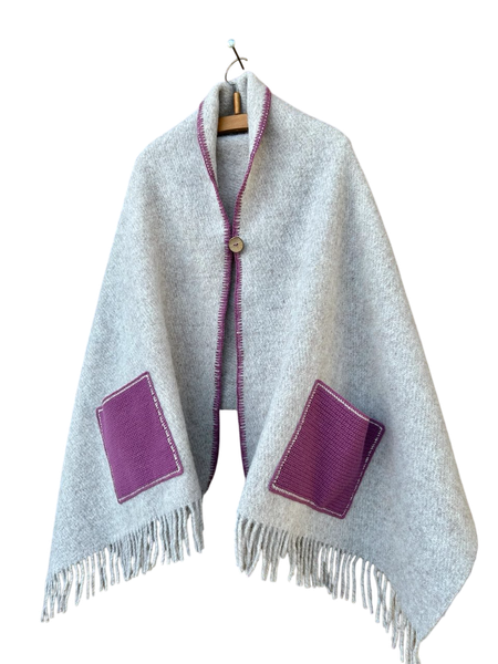 Изображение товара Палантин Coala Home Альпы с вязаными карманами 70x200 (р.42-48)