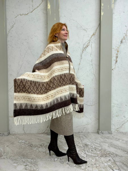 Изображение товара Палантин Coala Home Мачу-Пикчус пуговицей 70x205 (р. 42-48)