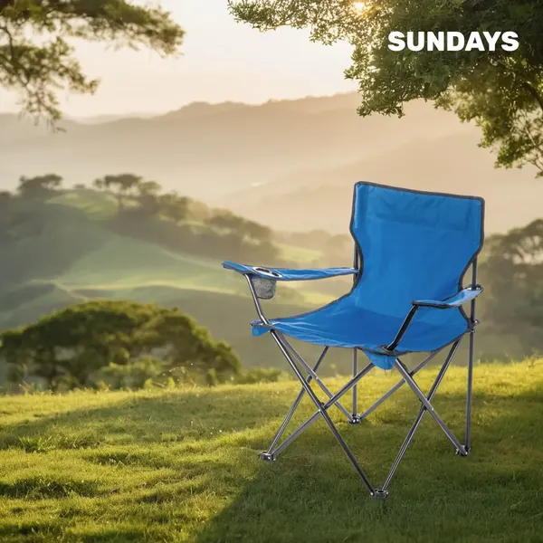 Изображение товара Комплект складной мебели Sundays Garden Стол WD0112 + Кресло Sundays ZC-CC005 (4шт, черный/синий)