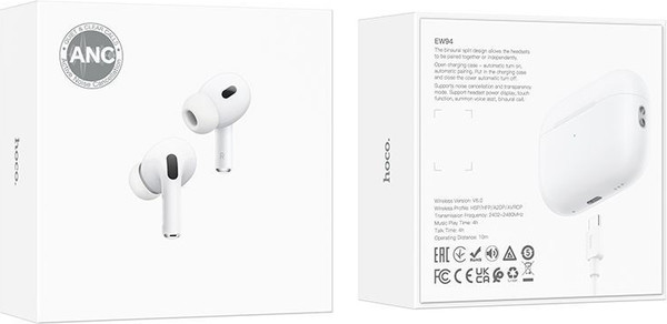 Изображение товара Беспроводные наушники Hoco EW94 TWS ANC (белый)