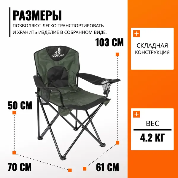 Изображение товара Комплект кресел складных Coyote YZ-24 (4шт)