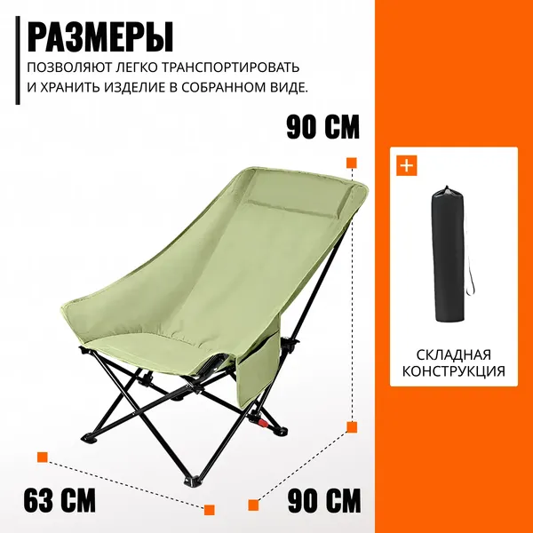 Изображение товара Комплект кресел складных Coyote TOS GB-03 (2шт, 84x77x63, зеленый)