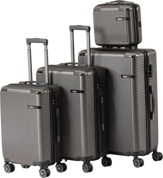 Изображение товара Набор чемоданов Homa 4CHMD-BL (3шт, антрацит)