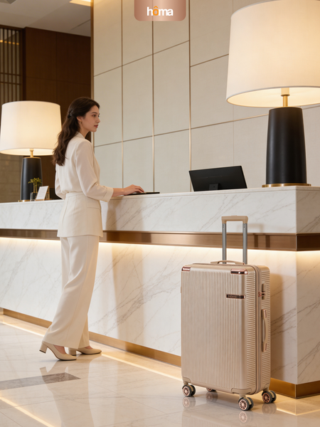 Изображение товара Набор чемоданов Homa 4CHMD-CH (3шт, золотой)