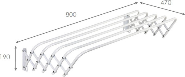 Изображение товара Сушилка для белья МеталлБыт Бриз / 3204 (белый)