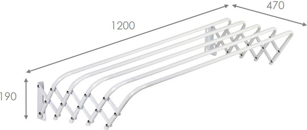 Изображение товара Сушилка для белья МеталлБыт Бриз / 3206 (белый)
