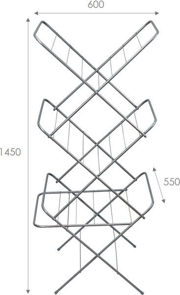 Изображение товара Сушилка для белья МеталлБыт Оптима / 301517 (серый металлик)