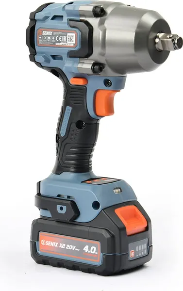 Изображение товара Аккумуляторный гайковерт Senix X2 20В / PDWX2-M7-EU (1x4Ач, ЗУ, кейс)