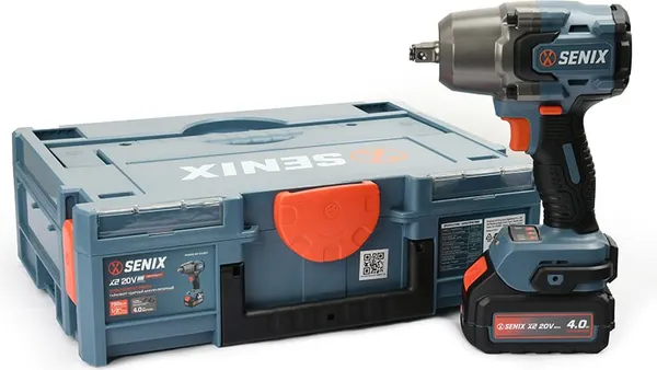 Изображение товара Аккумуляторный гайковерт Senix X2 20В / PDWX2-M7-EU (1x4Ач, ЗУ, кейс)