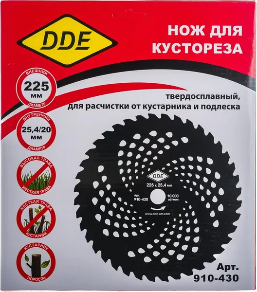 Изображение товара Диск для кустореза DDE Wood Cut / 910-430