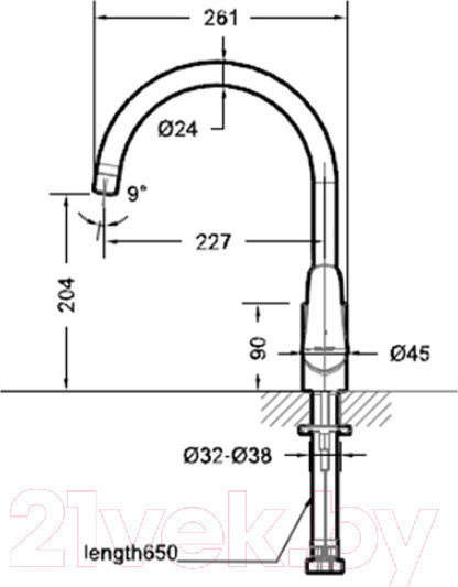 Изображение товара Смеситель Bravat Sourse F7173218CP