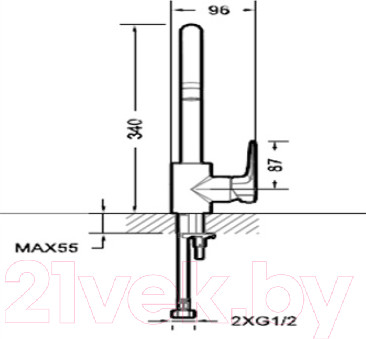 Изображение товара Смеситель Bravat Sourse F7173218CP