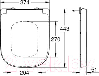 Изображение товара Сиденье для унитаза GROHE Euro 39330001