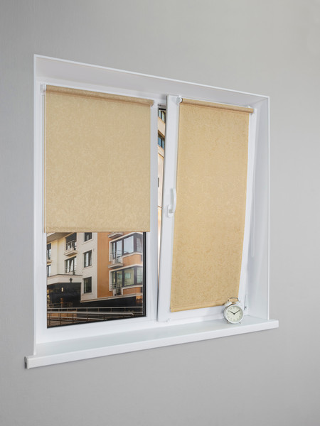 Изображение товара Рулонная штора Lm Decor Жаккард LM 66-04 180x185 (бежевый)