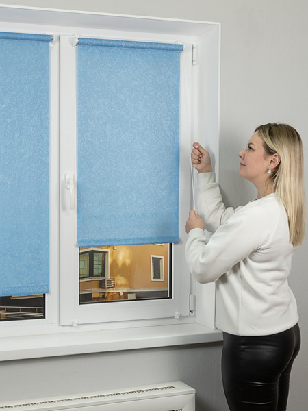 Изображение товара Рулонная штора Lm Decor Жаккард LM 66-06 200x185 (голубой)