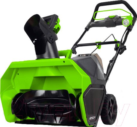 Изображение товара Снегоуборщик аккумуляторный Greenworks GD40SB 40V / 2600607 (с АКБ 4Ач и ЗУ)