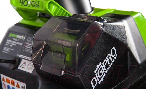 Изображение товара Снегоуборщик аккумуляторный Greenworks GD40SB 40V / 2600607 (с АКБ 4Ач и ЗУ)