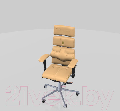 Изображение товара Кресло офисное Kulik System Pyramid экокожа (бежевый с подголовником)
