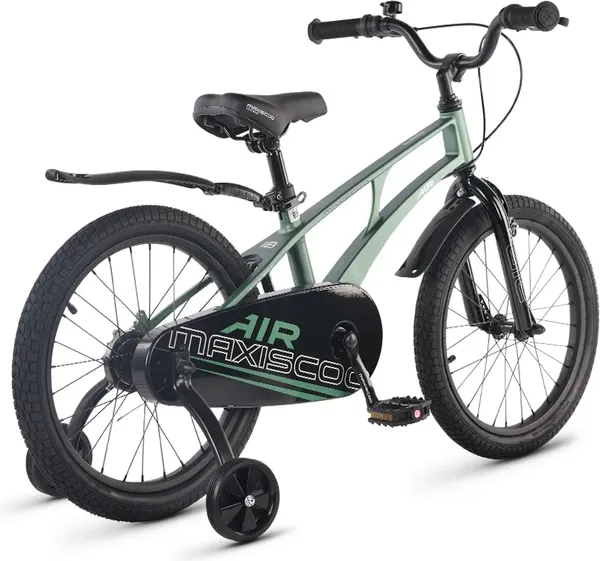 Изображение товара Детский велосипед Maxiscoo Air Стандарт 18 2026 / MSC-A1855 (зеленый матовый, разобранный, в коробке)