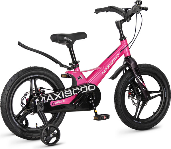 Изображение товара Детский велосипед Maxiscoo Space Deluxe 16 2026 / MSC-S1653D (розовый глянцевый)