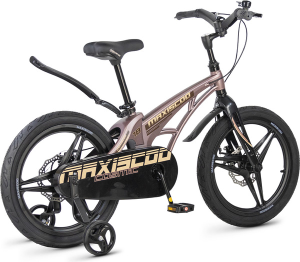 Изображение товара Детский велосипед Maxiscoo Cosmic Deluxe 18 2026 / MSC-C1855D (бронзовый матовый)